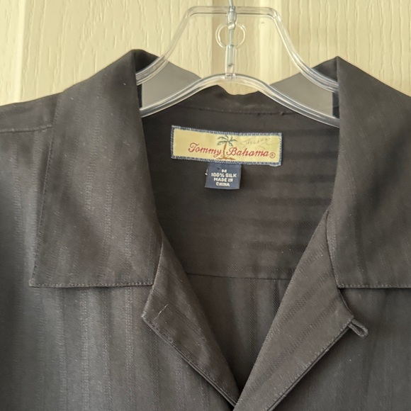 Tommy Bahama Other - Tommy Bahama Charcoal Silk Shirt